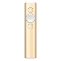 "Logitech wireless Presenter Spotlight Gold"