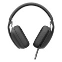 "Logitech Zone Vibe Wireless Headset full size Bluetooth Wireless USB-C via Bluetooth Adapter Graphi