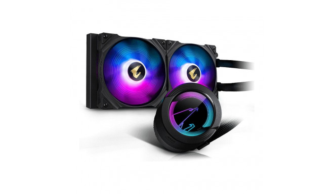"K Cooler GIGABYTE AORUS WATERFORCE 280LIQUID CPU COOLER with ARGB display"