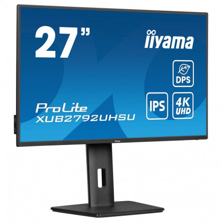 68,5cm/27" (3840x2160) iiyama ProLite XUB2792UHSU-B6 16:9 4K IPS 4ms 60Hz DP HDMI USB kõlarid pivot 