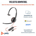 "HP Poly Headset Blackwire C3210 Mono USB-C/A (bulk schwarz)"