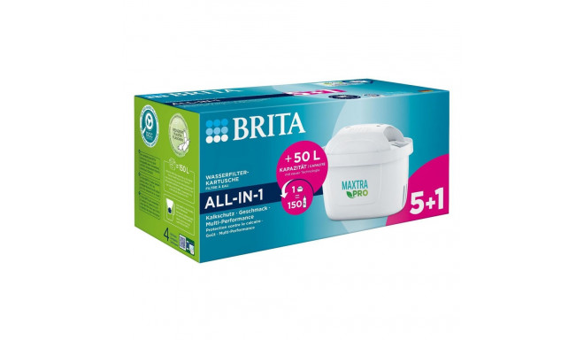 BRITA Maxtra Pro lauaveefiltri filterkassetid, 5+1 pakk