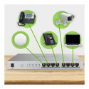 "8P Zyxel GS-1008HP POE"