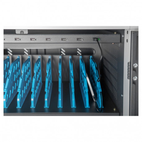 DIGITUS mobiilne laadimiskapp 30 sülearvutile / tahvelarvutile kuni 15,6 tolli, andmesünkroonimine, 