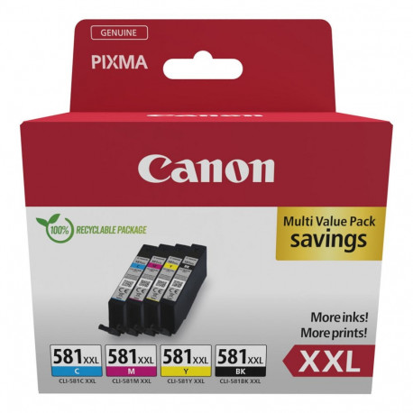 "Canon Tinte CLI-581XXL 1998C007 4er Multipack (BKMCY)"
