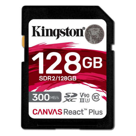 Kingston memory card SDXC 128GB Canvas React Plus XC 300MB/s