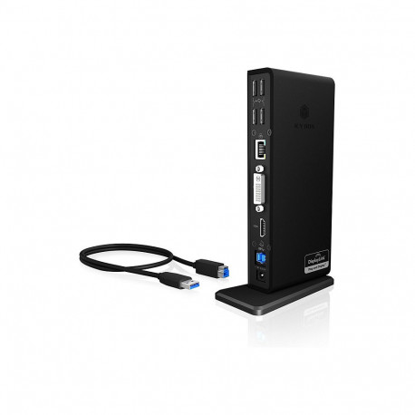 "ICY BOX IB-DK2241AC USB 3.0 11-in-1 DockingStation"
