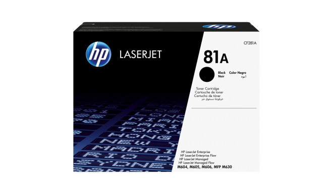 "HP 81A original Toner cartridge CF281A black standard capacity 10.500 pages 1-pack"