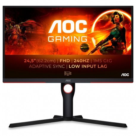 "63,5cm/25"" (1920x1080) AOC Gaming G3 25G3ZM/BK FHD WLED 240Hz 0,5ms HDMI DP Black/Red"