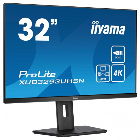 "81,3cm/32'' (3840x2160) iiyama LCD Business XUB3293UHSN-B5 IPS 4ms HDMI DisplayPort USB-C UHD Black