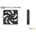 "140mm be quiet! SILENT WINGS 4 PWM"