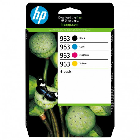 HP 963 6ZC70AE tindikassettide komplekt (BK/C/M/Y)