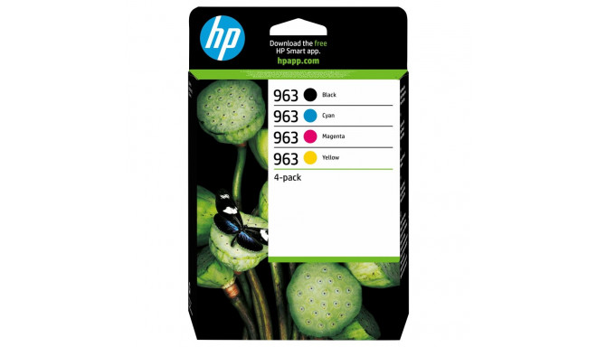HP 963 6ZC70AE tindikassettide komplekt (BK/C/M/Y)