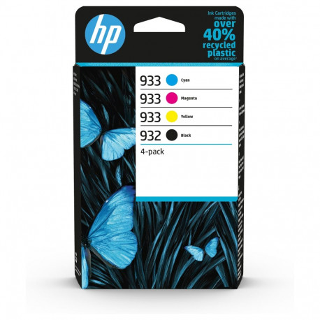 HP 5LB 932 must 933 CMY originaaltindikassettide 4-pakk