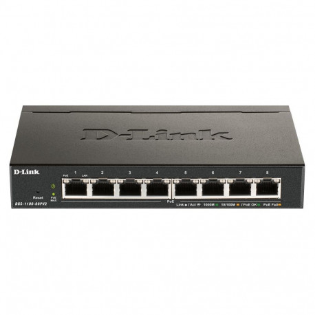 D-link 8-Port Gigabit PoE Smart Managed Switch DGS-1100-08PV2 Web managed, Desktop