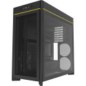 Montech HS01, tower case black, tempered glass