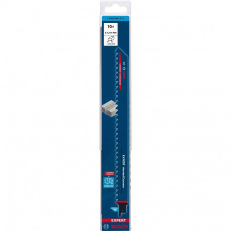 EXPERT Säbelsägeblatt ‘Aerated Concrete’ S 1241 HM, 10 Stück (Länge 300mm)