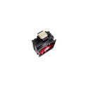 Xilence M704 Processor Cooler 12 cm Black, Red