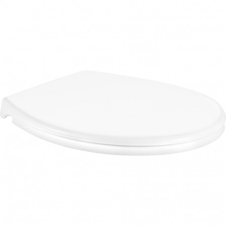 Fala GRF 75465 toilet seat, PP, white, 402-462x371x48 mm, soft close, antibacterial, quick release