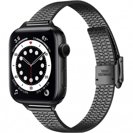 Kellarihm Trendybay Apple Watch 38/40/41/42mm Slim, teras, must