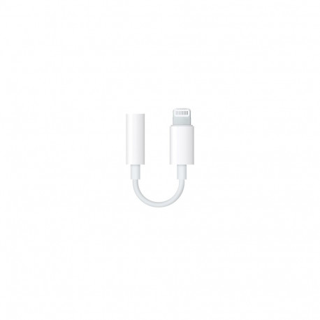 Apple Lightning to 3.5 mm Headphone Jack Adapter, White