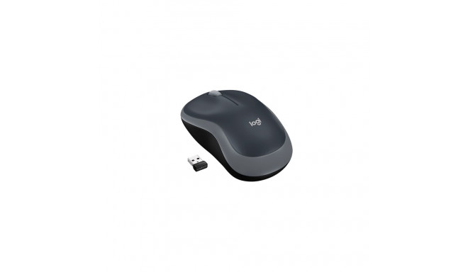Logitech M185 Wireless Mouse, RF Wireless, 1000 DPI, Black/Grey (SPEC)