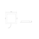 RECESSED LED LIGHT EPIRUS 12W SQUARE