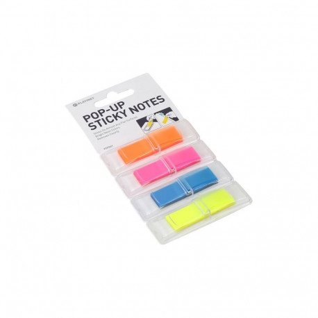 Platinet POPN01 Līmlapiņas (12 X 45mm) 4 Krāsas 160 Loksnes