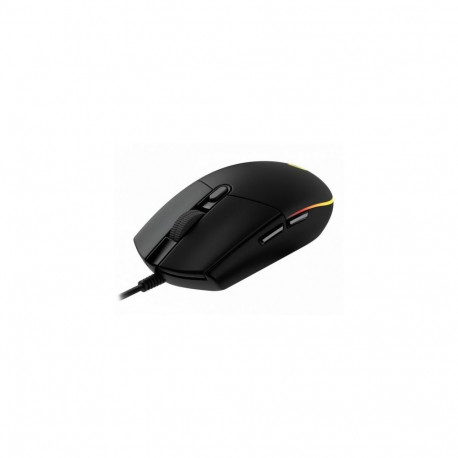 Logitech Mouse Wired G203 LIGHTSYNC, 6 Buttons, 8000 DPI, Black EU (910-005796)