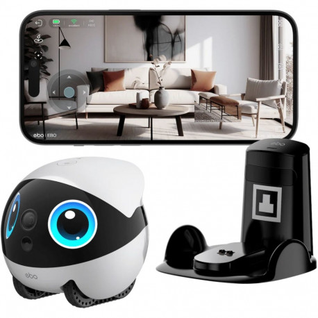 Enabot EBO Air 2 Plus valge 3K kaameraga kaasrobot