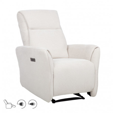 Tugitool HEIDY elektriline recliner 79x97xH104cm, valge