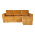 Corner sofa bed INGA yellow