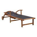 Deck chair FABIOLA black