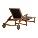 Deck chair FABIOLA black