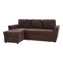 Corner sofa bed INGA brown
