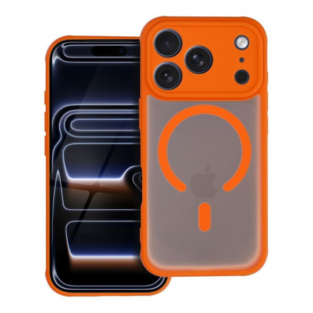 Case for Samsung A37 Full Matte Mag Cover compatible with MagSafe orange