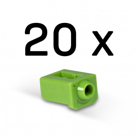 Networking Accessory - LINDY SFP Port Blocker, 20x74.55x5.9mm, ABS Green, 20 Pcs
