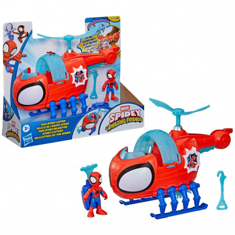 SPIDER-MAN Spidey and His Amazing Friends playset Team Spidey Copter