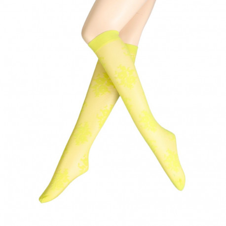 SOKISAHTEL Sarah Borghi DENISE kollased õhukesed põlvikud 444