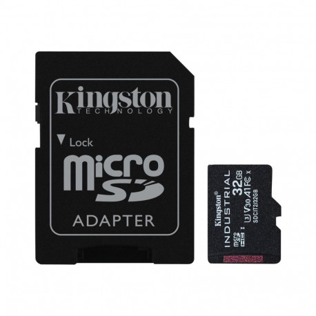 Kingston mälukaart 32GB microSDHC tööstuslik C10 A1 pSLC + SD-adapter