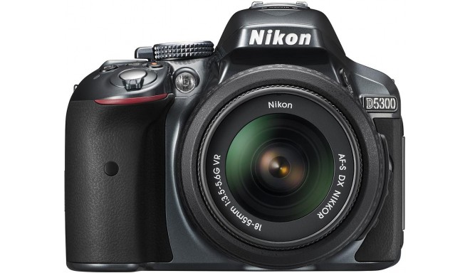 Nikon D5300 + 18-55 мм VR Kit, серый