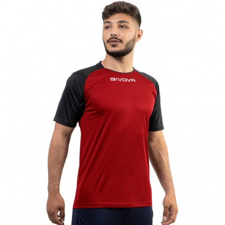 Koszulka Givova Capo MC czerwono-czarna MAC03 1210 XL