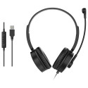 "Equip Stereo-Headset Wired mit Mikro USB-A 2.00m schwarz"