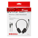 "Equip Stereo-Headset Wired mit Mikro USB-A 2.00m schwarz"