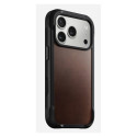 "Nomad Rugged Leather Case iPhone 17 Pro Rustic Brown Horween"