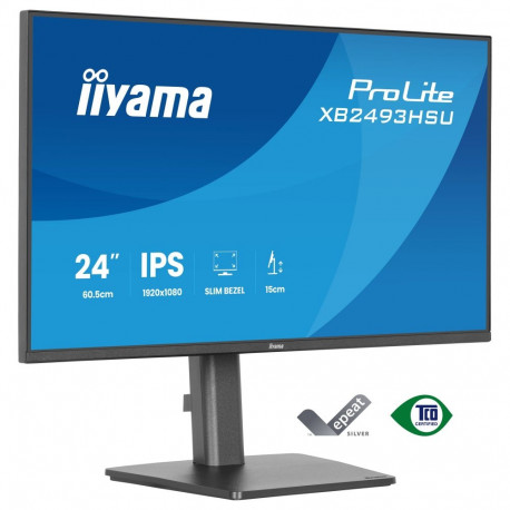 Iiyama monitor ProLite XU2493HSU-B1 60,5cm/23,8" (1920x1080) 16:9 FHD IPS 4ms 60Hz VGA HDMI DisplayP