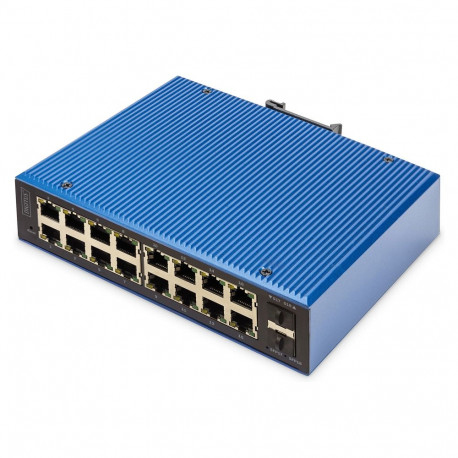 Digitus 16+2P tööstuslik Gigabit Ethernet PoE L2 hallatav kommutaator