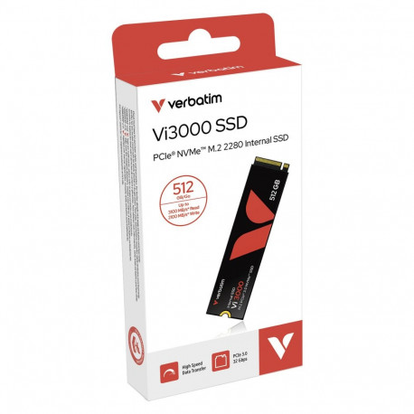 "M.2 512GB Verbatim interne SSD PCIe 3.0 2280 Vi3000"