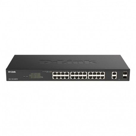 D-Link DGS-1100-26MPV2/E M RM 24P+2P 2xSFP PoE (370W)
