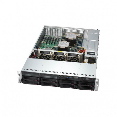 Supermicro 2U X13DEI-T barebone-server 8x3.5" kuumvahetatav 2x1200W